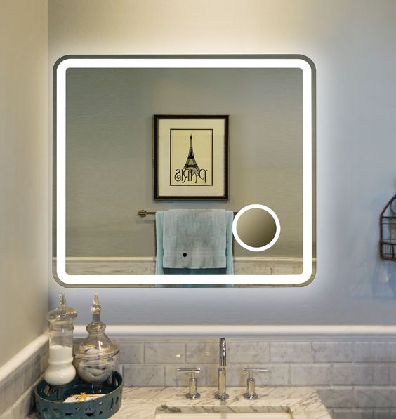 led浴室镜 浴室卫浴镜 led发光浴室镜 防雾浴室镜 led智能浴室镜