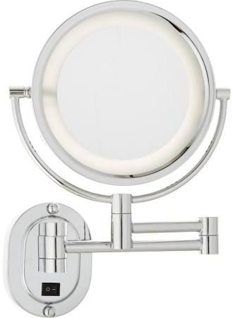 LED浴室美容镜带灯单面折叠化妆镜伸缩镜子3倍放大镜壁挂图片