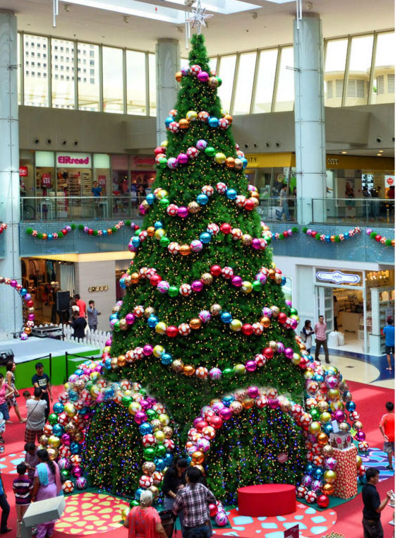铁艺圣诞树五角星灯光亮化造型10米大型圣诞树圣诞美陈装饰景区商场圣诞布置图片