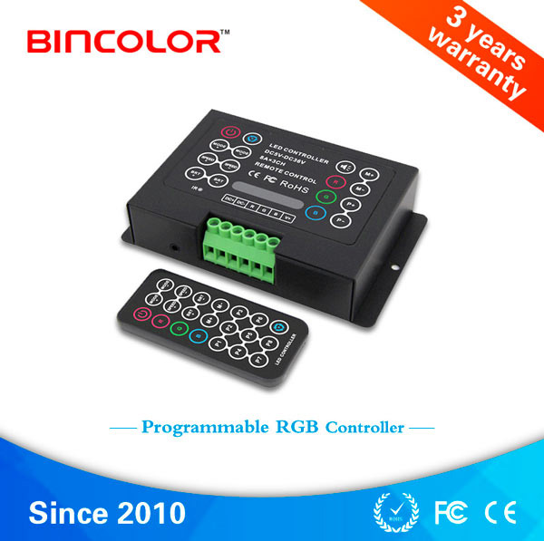 供应RGB灯带控制器 ，DIY恒压调光控制器（BC-380-8A）缤彩电子 RGB控制器 LEDRGB控制器图片