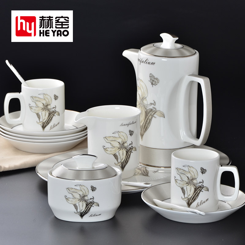 骨瓷咖啡具套装陶瓷下午茶具定制