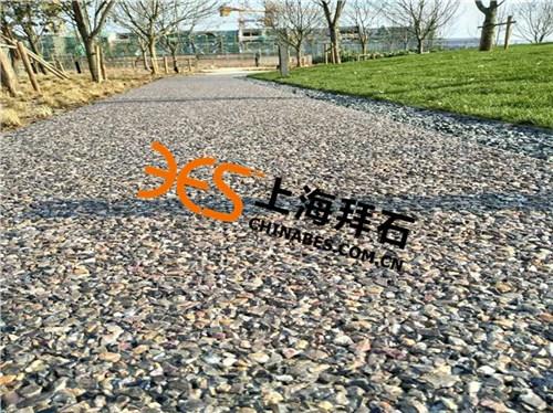 杭州露骨料透水混凝土彩色透水地坪