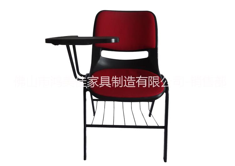 软包学生椅，包绒布塑钢学生椅，广东鸿美佳厂家生产批发软包学生椅
