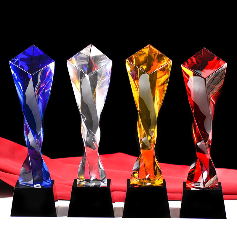 金华市水晶奖杯公司年会年终颁奖五角星厂家水晶奖杯公司年会年终颁奖五角星