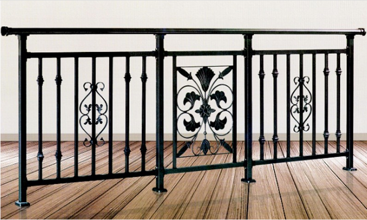 东营锌钢阳台栏杆，仿木纹楼梯扶手，玻璃护窗栏杆，仿古铜靠墙扶手