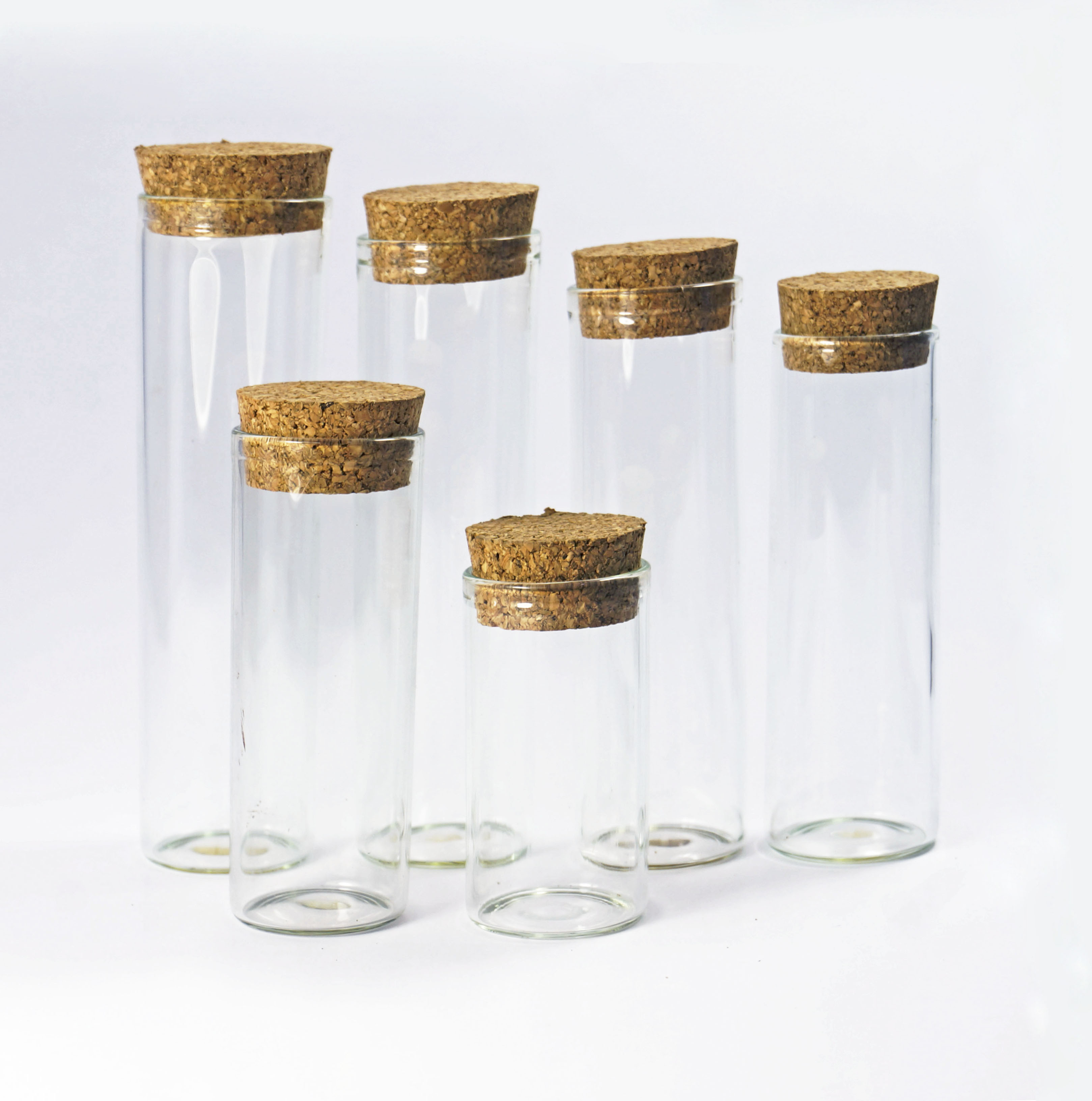供应木塞管制玻璃瓶饰品订单加工瓶子配套