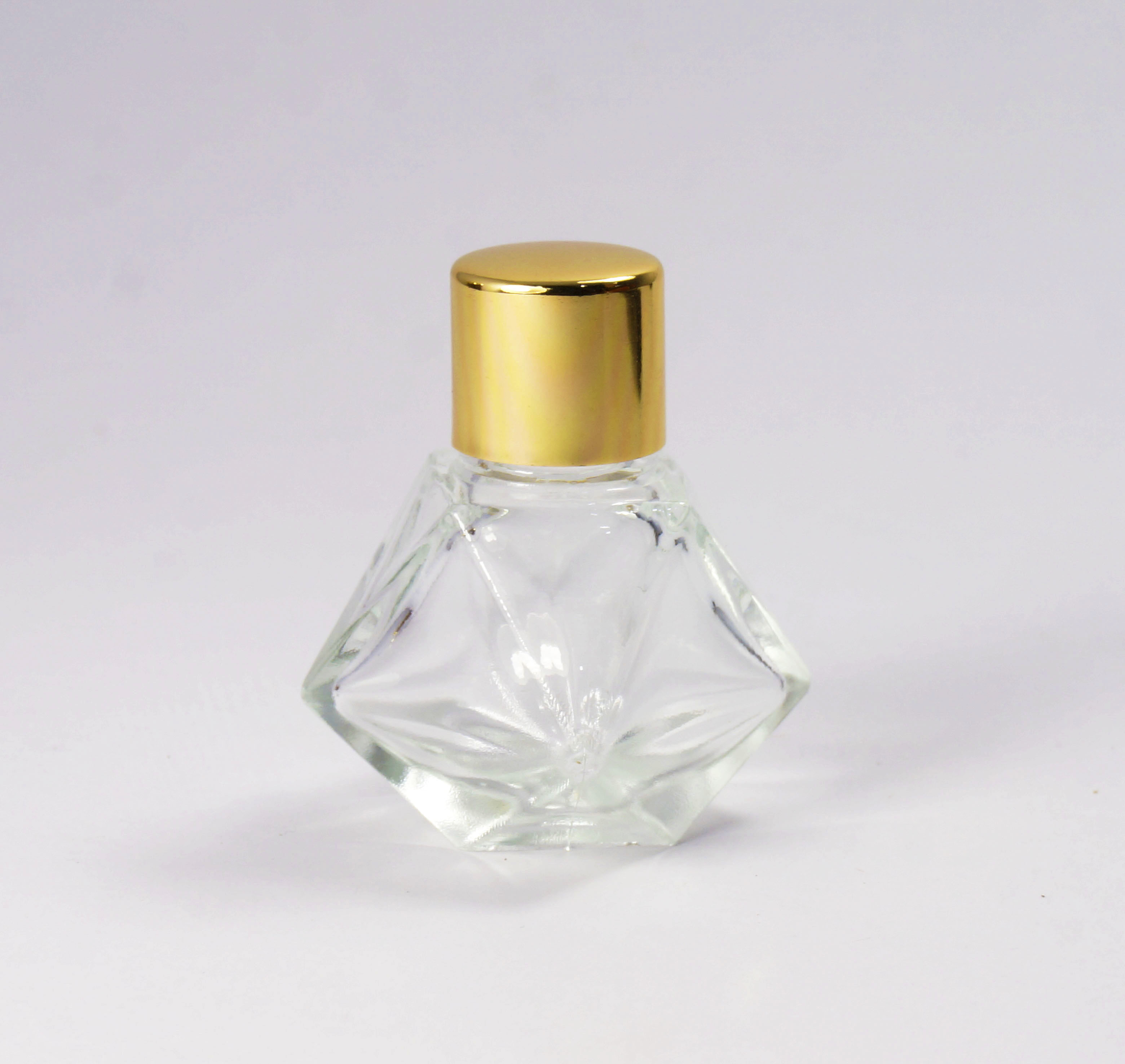 供应批发订做钻石形香水玻璃瓶 钻石形小型玻璃瓶 玻璃香水瓶