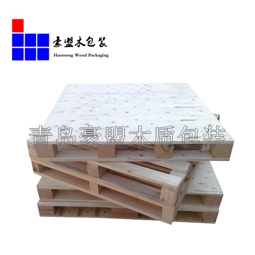 青岛豪盟木质包装生产能力强 胶合板托盘免熏蒸托盘