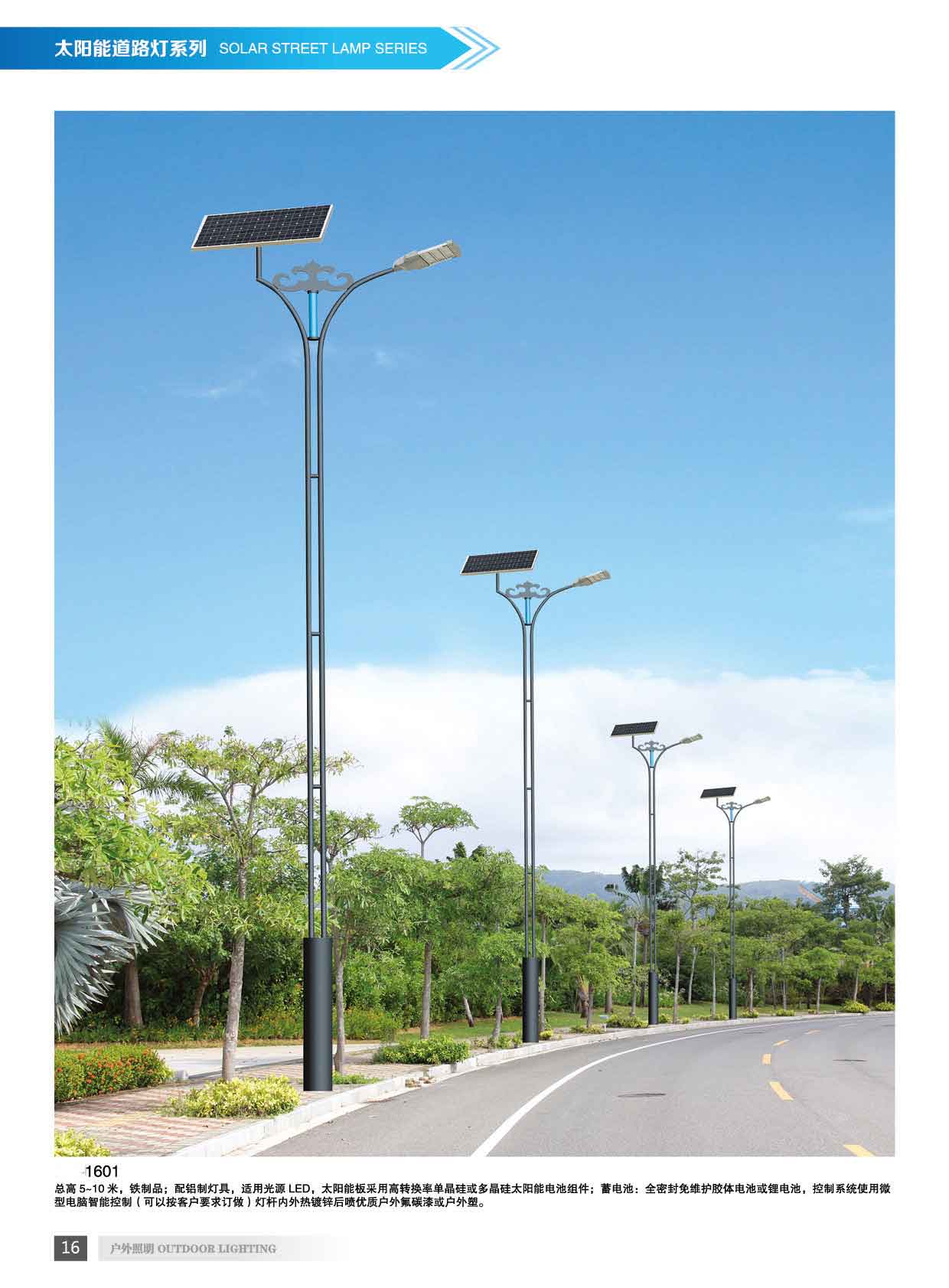 厂家直销智光户外照明订制6-12米风光互补太阳能路灯LED道路照明