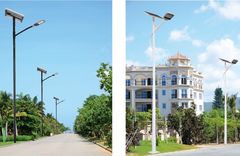 厂家直销智光户外照明订制6-12米风光互补太阳能LED路灯户外道路照明
