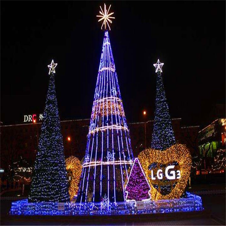led大型圣诞树租售欢迎订购，承德圣诞树出租