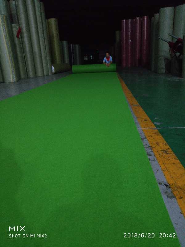果绿平面，展馆地毯