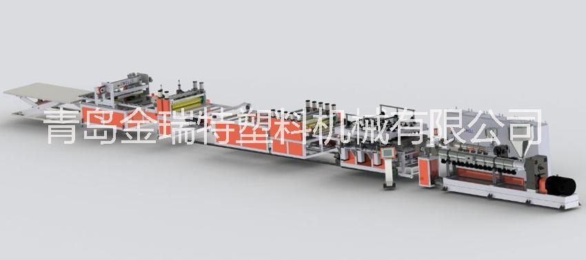 PP三层中空建筑模板生产线_新型塑料工程模板设备图片