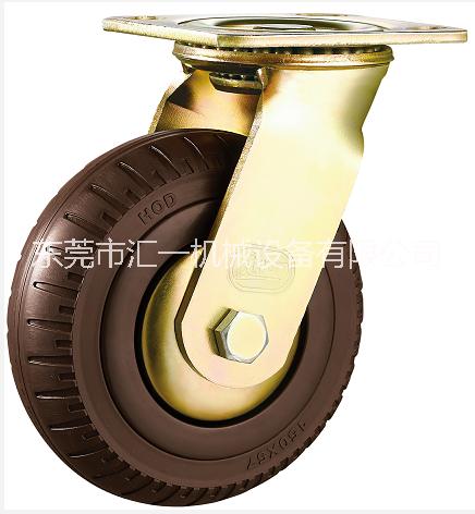 实心橡胶轮东莞实心橡胶轮工厂 6寸8寸万向定向发泡橡胶轮 工业脚轮