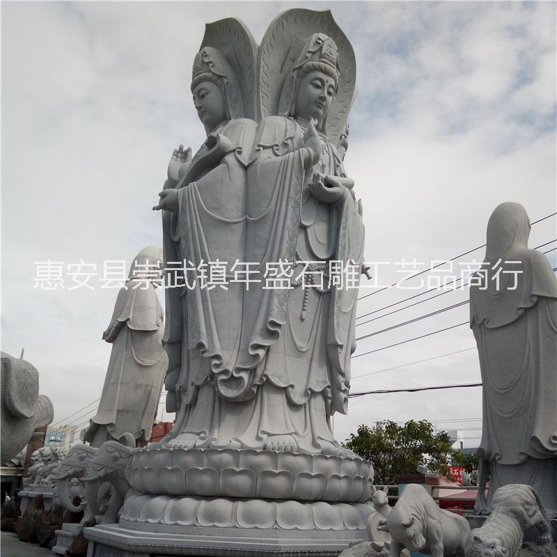 厂家直销大型观音 三面观音像定制寺庙供奉观音菩萨佛像