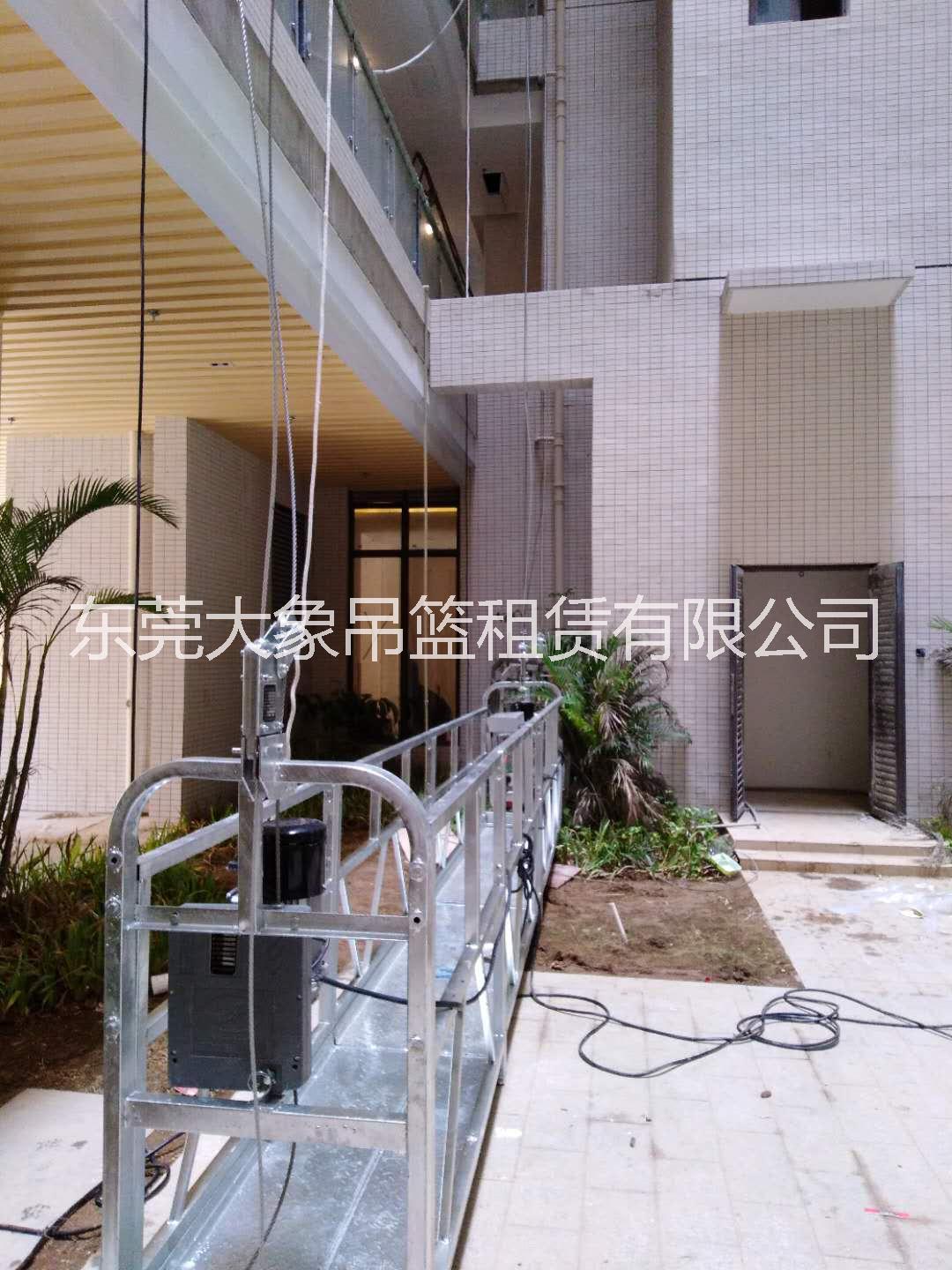 东莞工业区外墙贴瓷片租吊篮承接幕墙玻璃安装