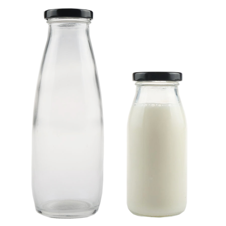 玻璃鲜奶瓶酸奶瓶大口奶瓶无色无味玻璃瓶