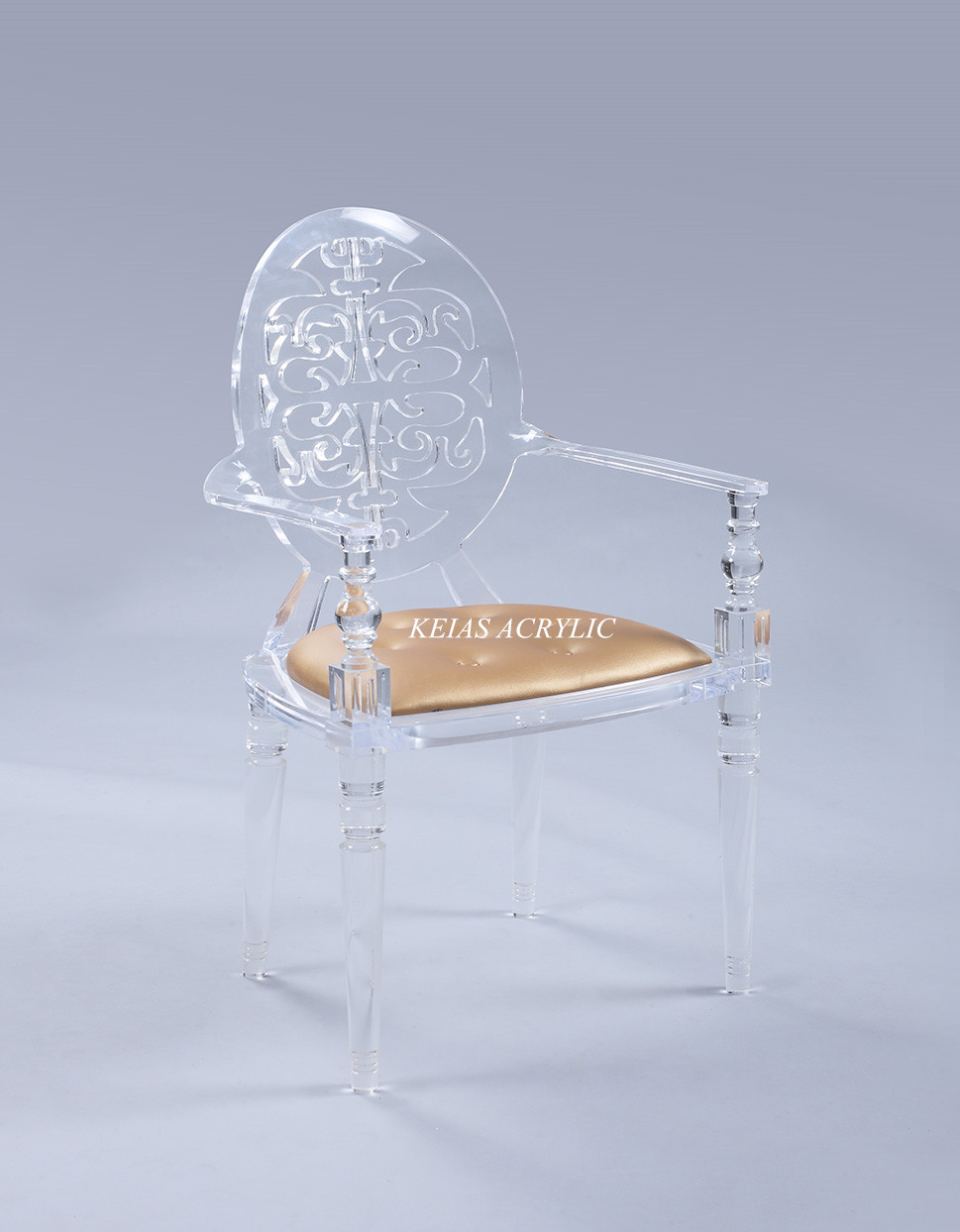 创意有机玻璃水晶椅子  透明亚克力PMMA家具椅 可加工定制图片