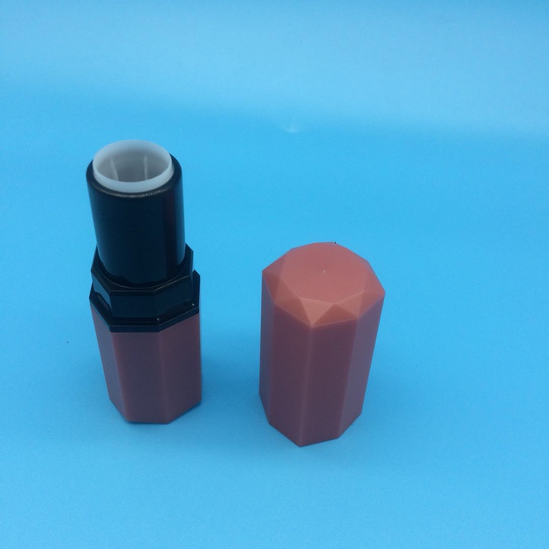 优质塑料口红管粉红色方形口红管批发厂家