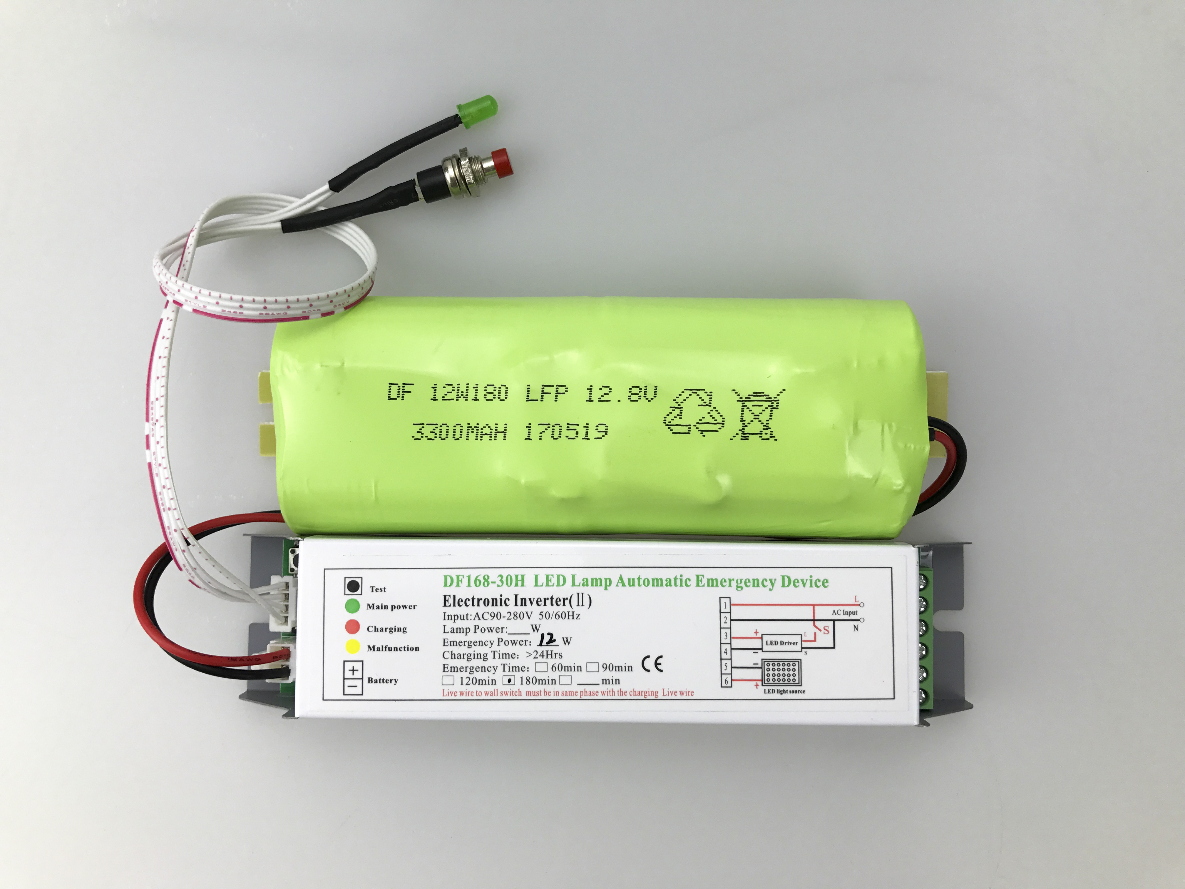 LiFePO4耐高温应急电源，长寿命应急装置10-80W灯具应急5W3小时图片