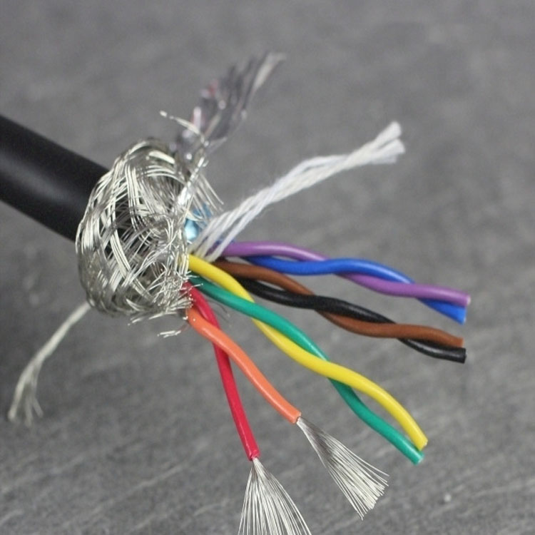 8芯双绞屏蔽拖链电缆TRVSP4×2×0.2平方超柔耐油耐弯折1000万次不断芯