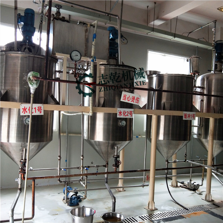 精炼油设备厂家 生产食用油机器 茶籽油压榨精炼生产线