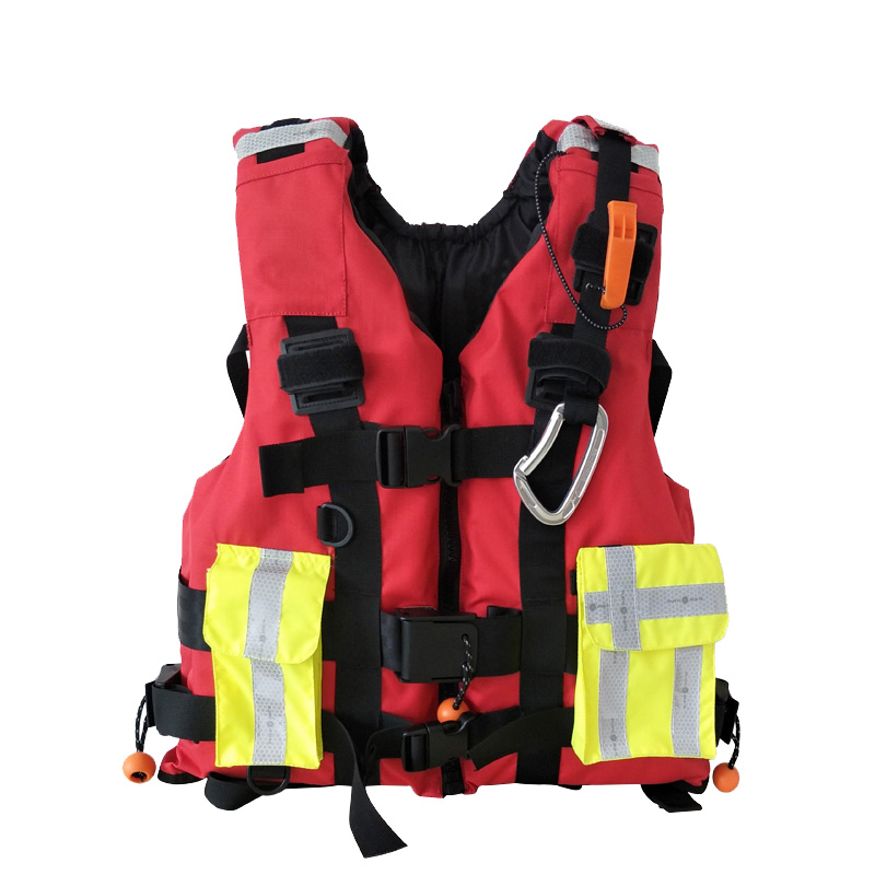 激流救援重型救生衣防汛救援救生衣消防专用救生衣   救生衣带PFD自救装置