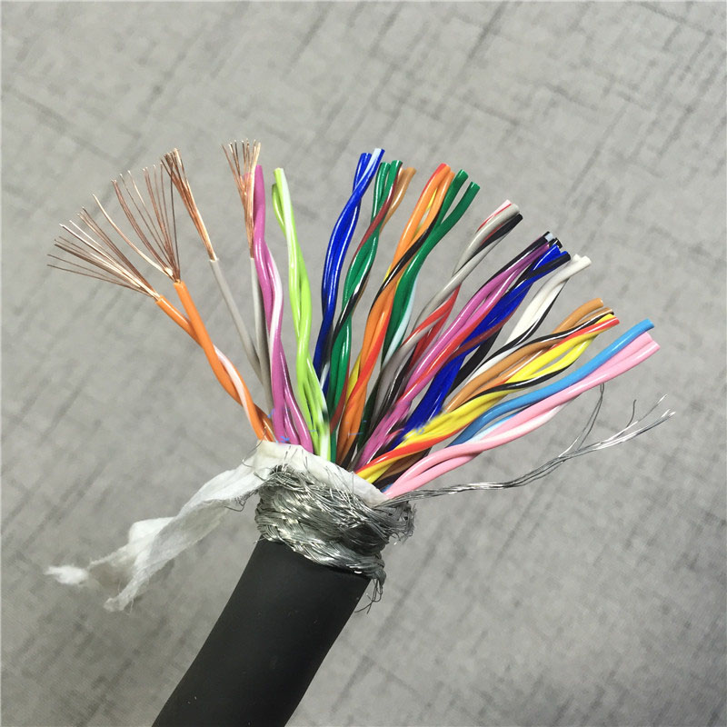 40芯拖链电缆 40芯0.2平方高柔性双绞屏蔽拖链电缆线TRVSP20×2×0.2耐弯曲电缆线