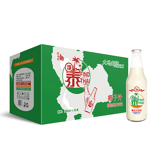 大马邦300ml瓶装椰子汁，植物蛋白饮料厂家招商代理图片
