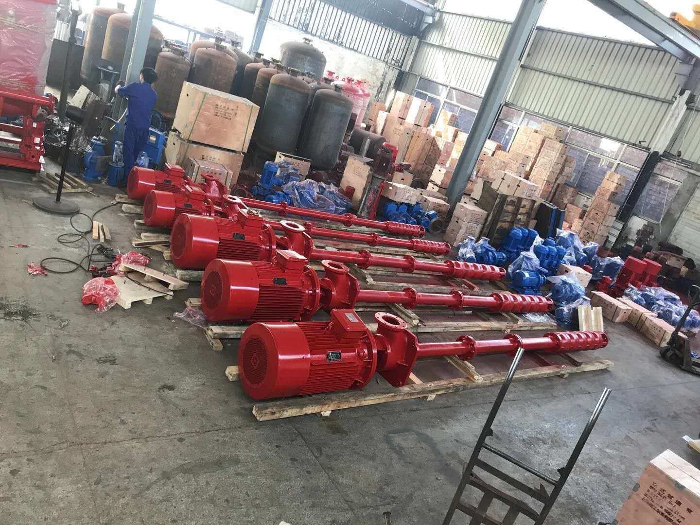 上海长轴消防泵生产商 不锈钢叶轮和轴 XBD5.6/20GJ-LG 深井消防泵  长轴消防泵 AB签齐全