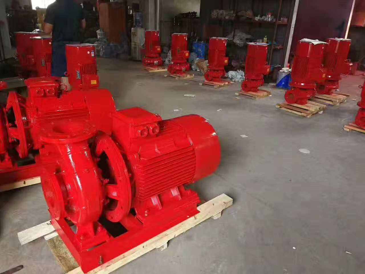 泵房AB签消火栓泵 工业给水多级XBD12.0/40-150GDL*6消防设备调试安装/厂家水泵CCCF联网