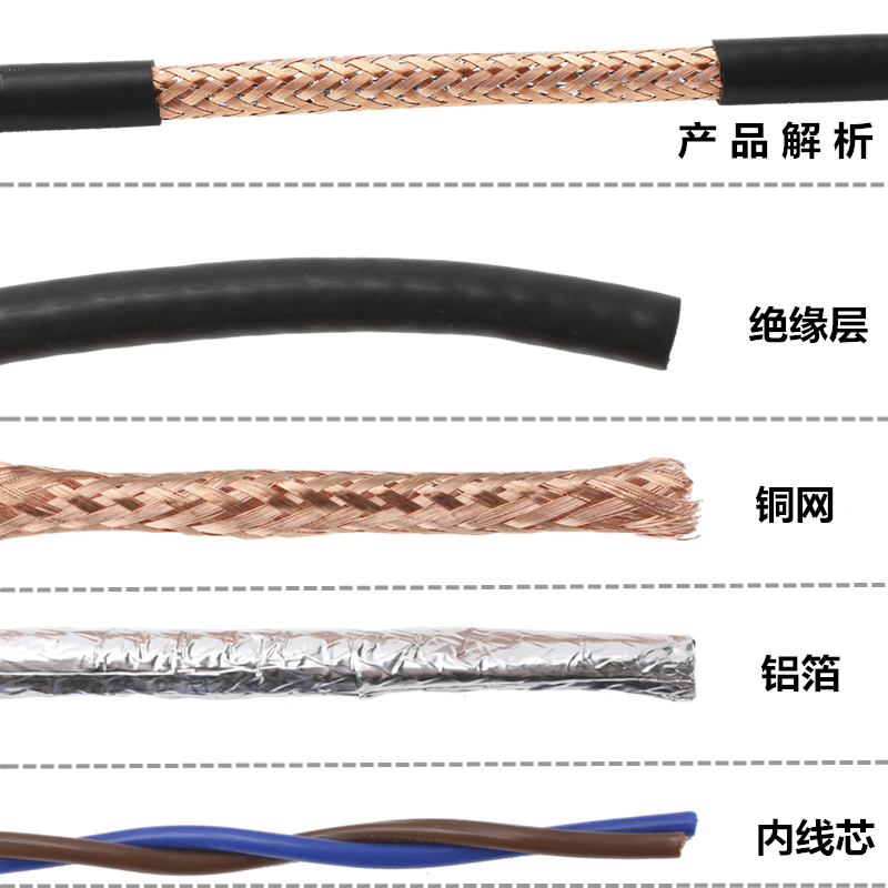 金环宇电线电缆RVVP6芯7芯8芯10芯0.3/0.5/0.75/1/1.5/2.5平方音频信号线