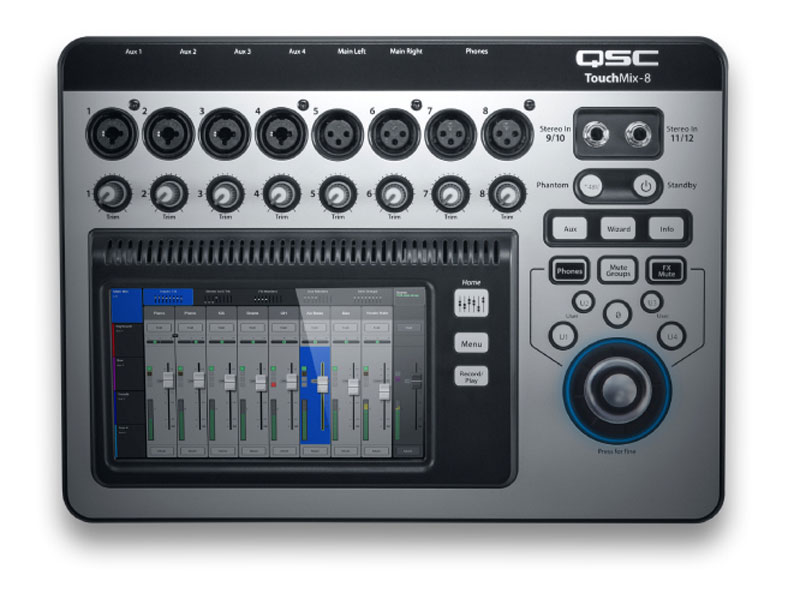QSC TouchMix8数字调音台批发零售 QSC数字调音台 便携式数字调音台 8路数字调音台