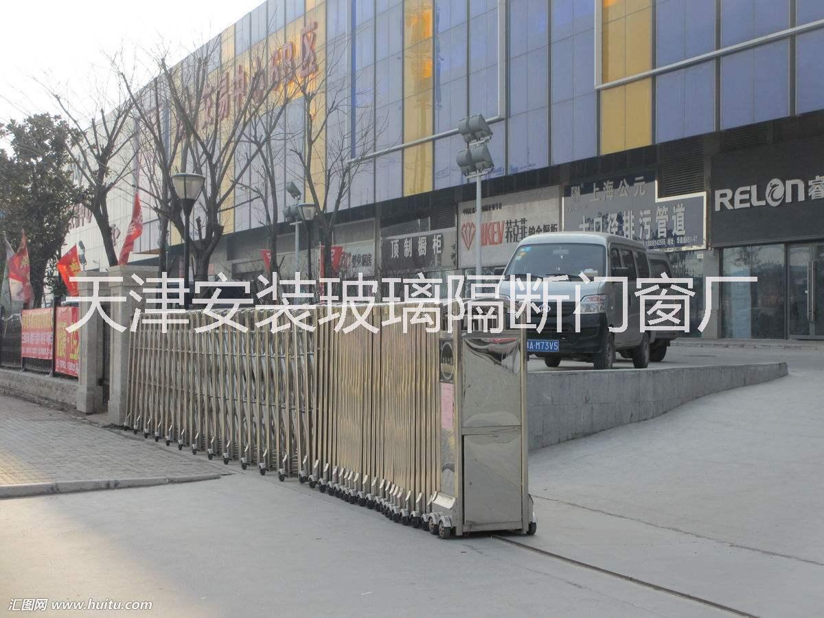 天津红桥区安装伸缩门步骤流程