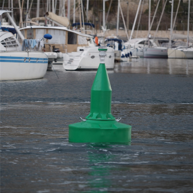 港口耐撞击警示浮标塑料灯浮标厂家
