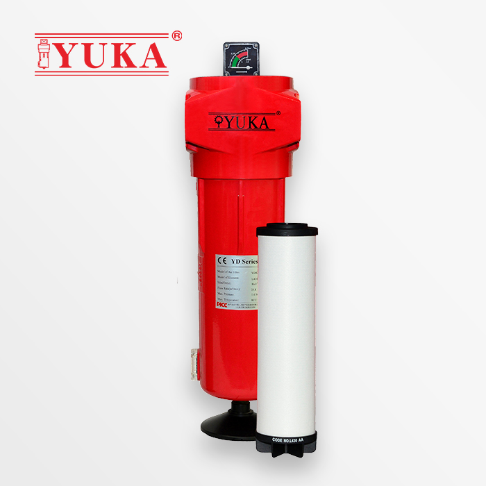 YUKA压缩空气过滤器YD430宏日嘉压缩空气过滤器喷涂除油除尘图片