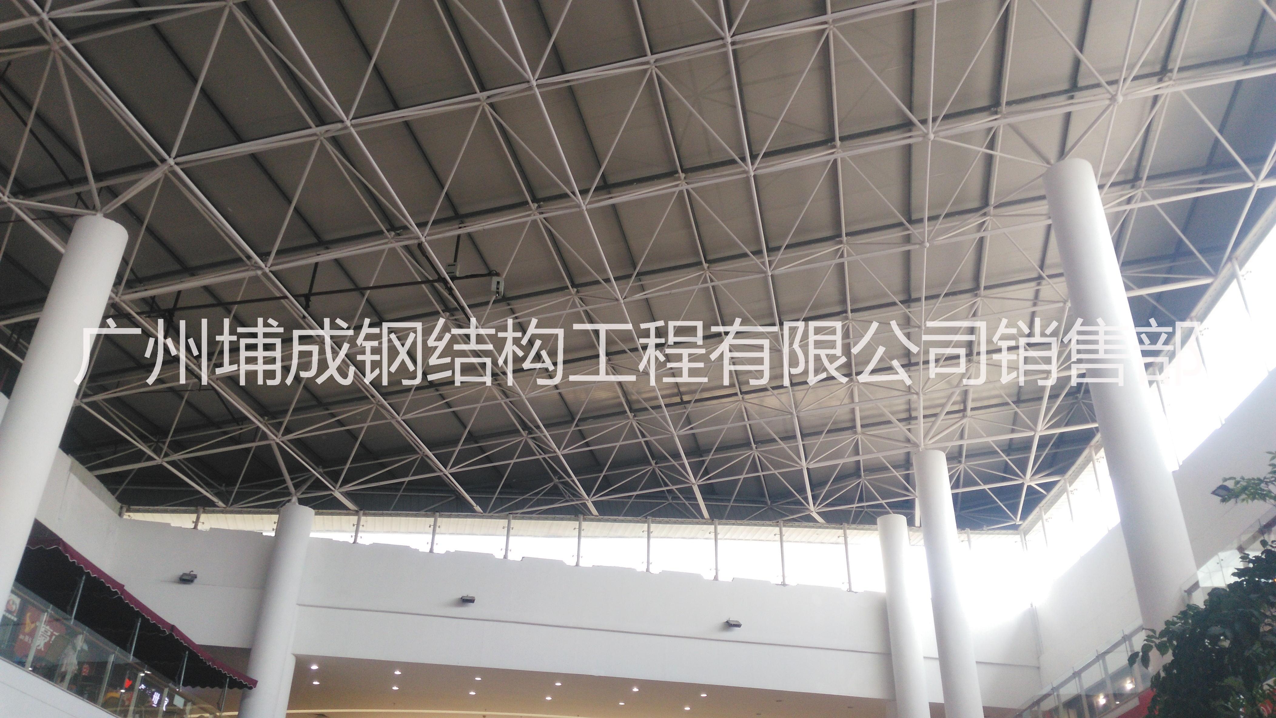 0大跨度广州采光玻璃顶工程,万达玻璃顶施工、报价