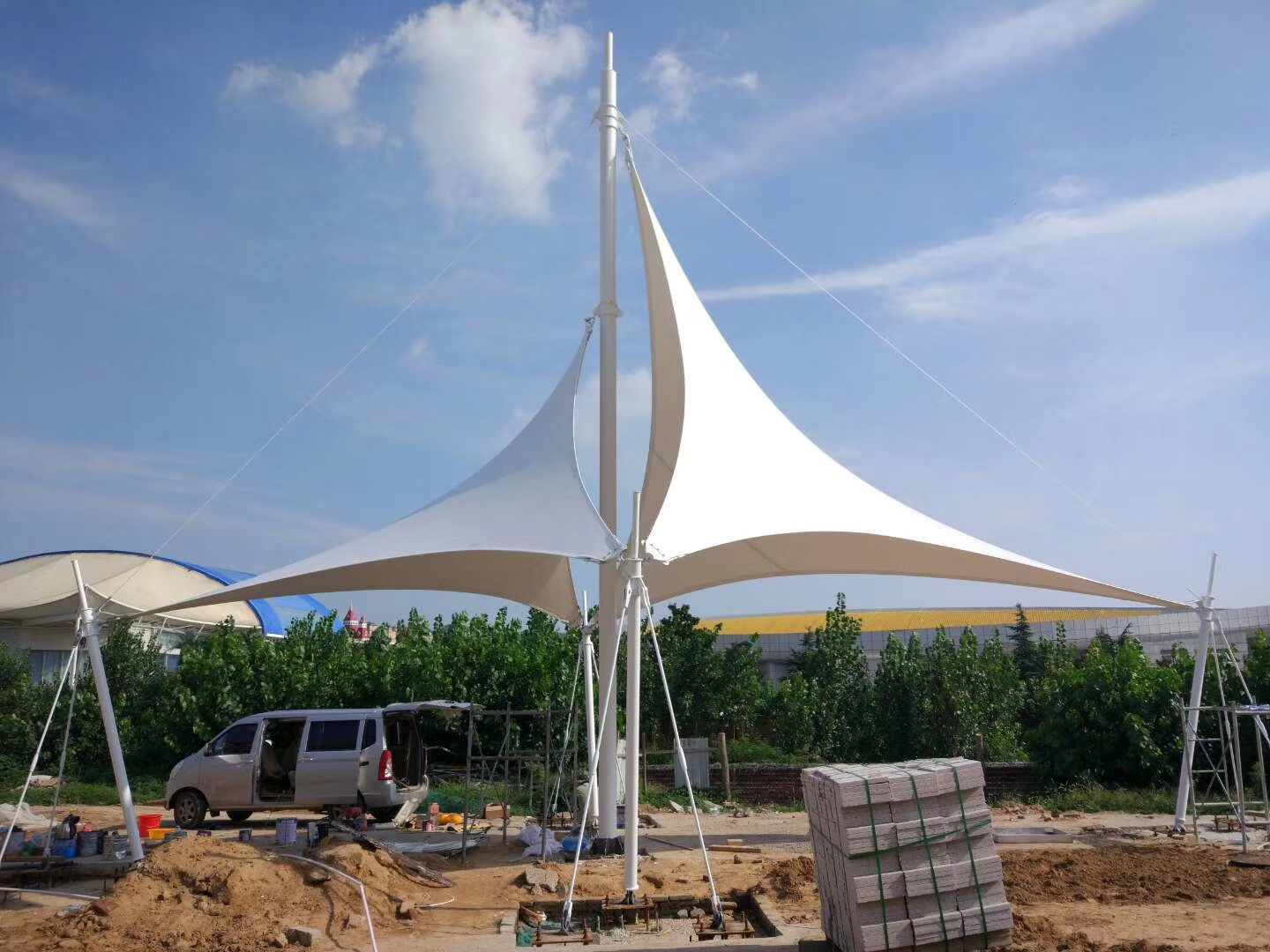 _抚州华阳膜结构工程 膜结构雨棚订制 膜结构帐篷厂家
