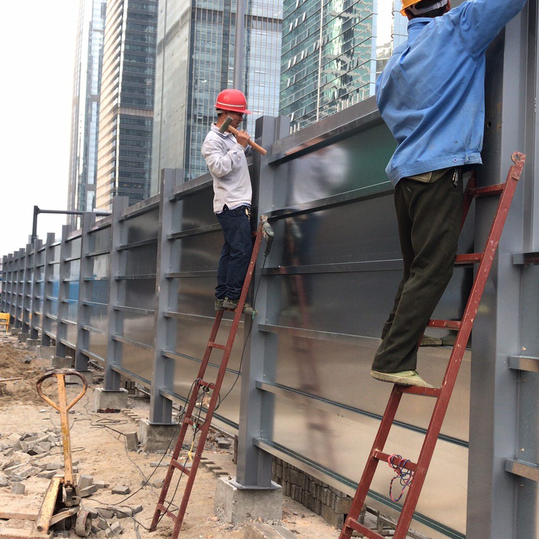 批发装配式围挡市政工程钢板围挡施工防护隔板钢结构护栏挡板