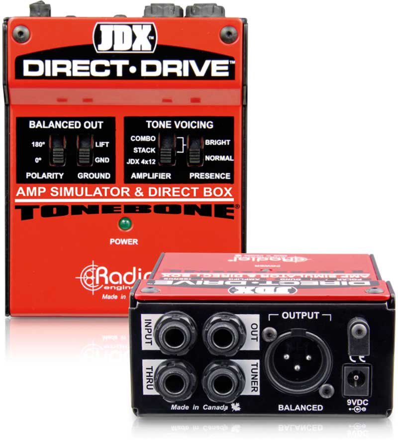 Radial JDX Direct 用于电吉他、电贝司放大模拟器DI直插盒批发零售 隔离变压器 消除接地回路的噪声DI盒图片