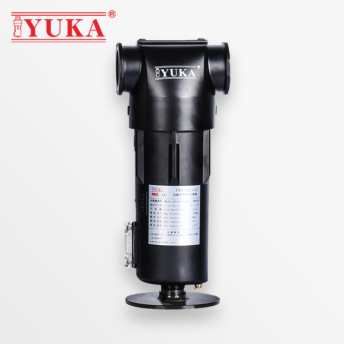 YUKA气水分离器FWS070旋风气水分离器压缩空气过滤器除水水气分离设备