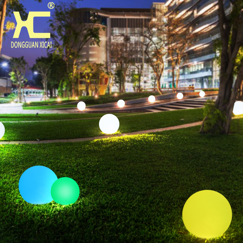LED发光圆球LED发光圆球灯户外草坪球形灯  七彩防水落地灯 庭院装饰灯