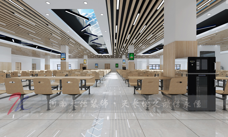郑州学校食堂装修—学校食堂设计要满足学生的需求食堂装修