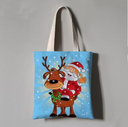 专业定制圣诞节礼品包袋购物袋公司企事业单位商务定制加印LOGO图案