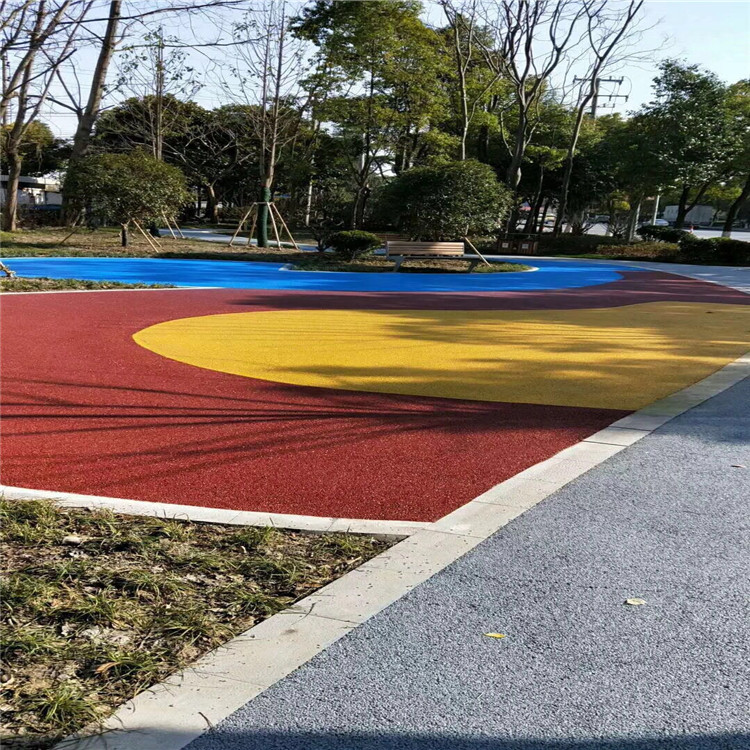 上海市彩色道路-透水地坪-彩色混凝土路厂家