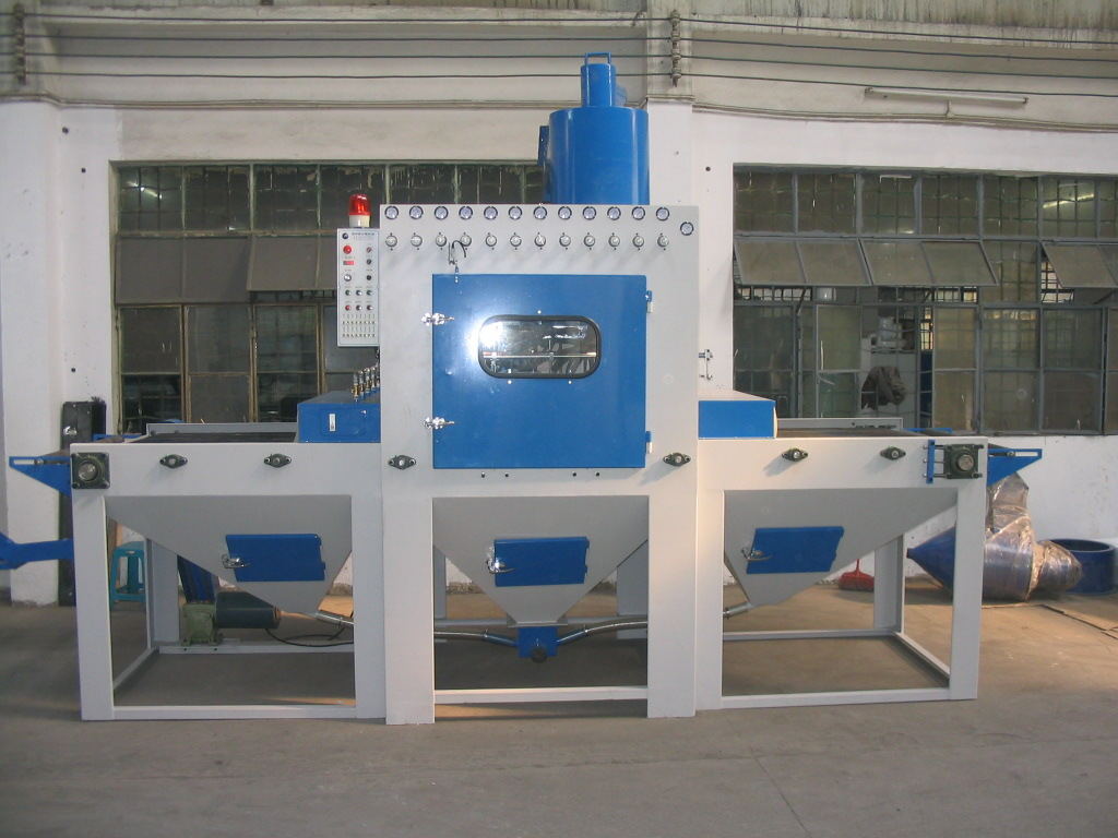 徐州市输送式喷砂机皮带式喷砂设备厂家供应输送式喷砂机皮带式喷砂设备