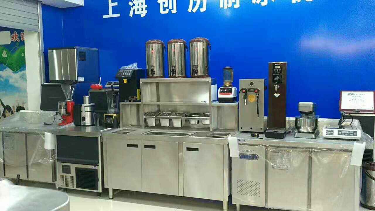 深圳市龙岗布吉奶茶设备不锈钢水吧操作台厂家