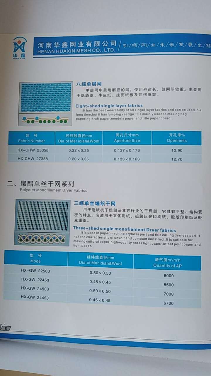 聚酯成型网 平织干网  平织干网采购 河南平织干网