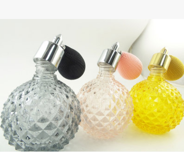 玻璃香水瓶喷雾香水空瓶 厂家香水空瓶 精致香水空瓶 香水瓶喷雾香水空瓶 气囊喷头