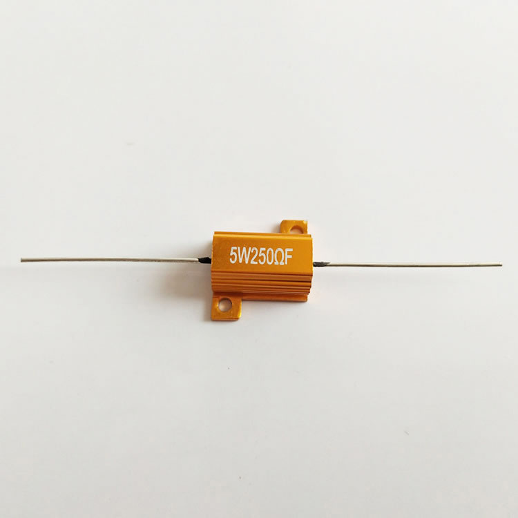 5W 黄金铝壳功率线绕电阻器 金属铝壳电阻 奥创电子图片